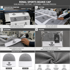 RONAL SPORTS Bonnets chauds en laine/coton à rayures imprimées animalières, respirants et imperméables pour hommes et femmes, bonnets d'hiver doux et confortables en tricot - Product Image 5