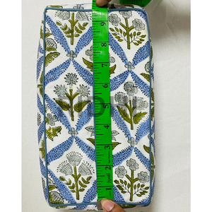 Ridhi Classic Eco-friendly Rectangle <b>Floral</b> Coastal Blue Ruffle Tissue <b>Box</b> Cover Napkin Holder Sleeve Facial Decorative for Home - Product Image 4