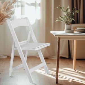 Set di 4 Sedie Pieghevoli in Resina con Seduta Imbottita - Comode per Eventi Domestici Interni/Esterni - Product Image 5
