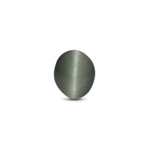 Natural Oval Cabochon Catseye Gemstone 3.4 Carat Loose for Fine Jewelry - Product Image 1
