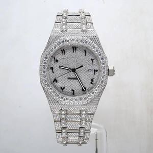 นาฬิกาข้อมือสแตนเลสสตีลหรูหราประดับโมอิสซาไนต์ ตัวเลขแบบอารบิก ระบบอัตโนมัติ รุ่นลิมิเต็ดอิดิชั่น สไตล์ฮิปฮอป แฟชั่นหรูสำหรับผู้ชาย - Product Image 1