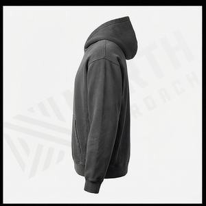 Sudadera con Capucha Vintage OEM para Hombre, Algodón Grueso, Estilo Urbano, Oversize, Lavado Ácido, Hombros Caídos, Color Personalizable - Product Image 3