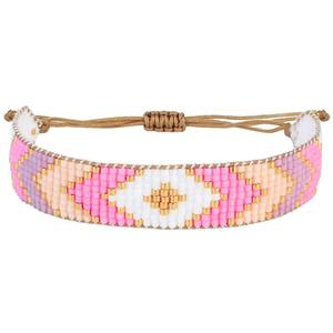 Bohemian Beaded <b>Bracelet</b> For Daily Wear Party & Gifting <b>Adjustable</b> Custom Multi Handwoven Wristband Handcrafted Fashion Jewelry - Product Image 3