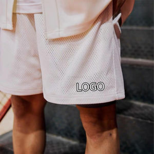2025 américain été hommes été basket-ball Shorts 5 pouces maille Shorts course Fitness plage pantalon logo personnalisé - Product Image 3