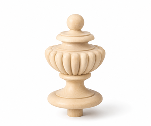 Solid Wood Fence and Stair <b>Post</b> Topper Decorative Newel Finial Maple Wood <b>Post</b> Cap Custom Sizes - Product Image 1