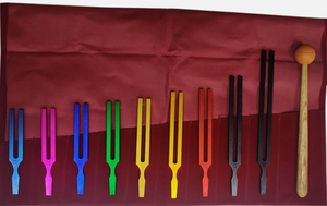 Diapasones Solfeggio – Kit de Iniciación Premium de 9 Diapasones de Colores para Sanación - Product Image 2