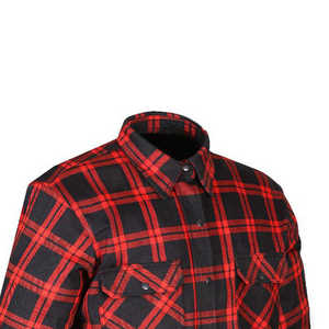 Spring Full Sleeve Custom Color Oversized Cotton <b>Flannel</b> Breathable Plus Size Checked Men's Shirt <b>Jacket</b> Casual - Product Image 4
