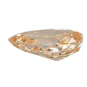 Diamante naranja pera suelto creado en laboratorio para joyería personalizada - Product Image 4