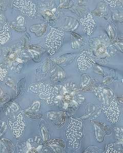 Tissu en dentelle à sequins brodés de perles pour Abaya, Kaftan, vêtements de mode, textile personnalisé, exportateur en gros - Product Image 6