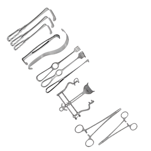 Kit de chirurgie générale de 35 pièces, instruments chirurgicaux en acier inoxydable allemand, ciseaux, pinces, rétracteurs, porte-aiguilles - Product Image 6