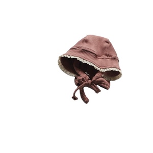 Retro nostálgico estilo europeo habenular sombrero infantil recién nacido bebé gorro sombreros niñas princesa primavera otoño sombreros - Product Image 5
