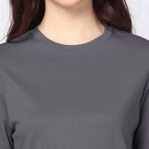 เสื้อยืดผู้หญิงคุณภาพสูง ทรงเข้ารูป สำหรับฤดูร้อน ผ้าฝ้าย 100% ระบายอากาศได้ดี สีพื้น เรียบง่าย พิมพ์ลาย แขนสั้น - Product Image 6