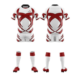 Latest Design Custom Made Rugby Uniform Different <b>Colour</b> in Rugby Uniform Top Fashion Rugby Uniform for Sale - Product Image 1