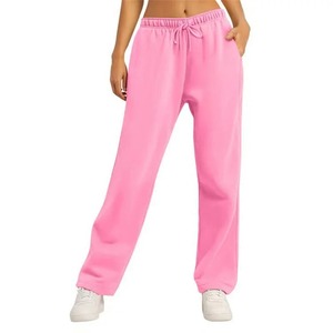 Pantalon de survêtement uni pour femme, automne-hiver, décontracté, coupe large, confortable, avec cordon de serrage - Product Image 4