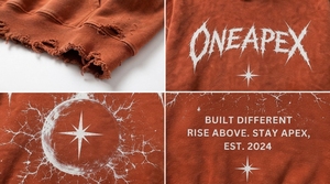 <b>Men's</b> Rust <b>Orange</b> Distressed <b>Hoodie</b> Oversized Heavyweight Cotton Fleece Graphic Pullover Streetwear Sweatshirt Custom Logo - Product Image 6