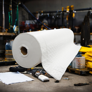 Rollo Mediano Absorbente de Aceite Blanco de 200 GSM – Respuesta a Derrames Industriales - Product Image 3