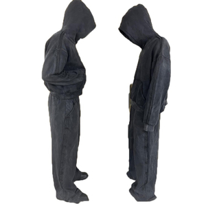 Survêtements à capuche streetwear pour hommes de haute qualité, couleur unie, personnalisables, respirants, légers, grandes tailles, en promotion - Product Image 1