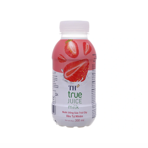 Leche de Fresa Natural TH True Juice, 300 ml, Bebida Láctea de Frutas, Precio Competitivo, Venta al Por Mayor, Exportación - Product Image 1