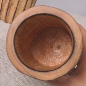 Handmade Mango Wood Pencil <b>Holder</b>: Rustic Desk Organizer - Product Image 4