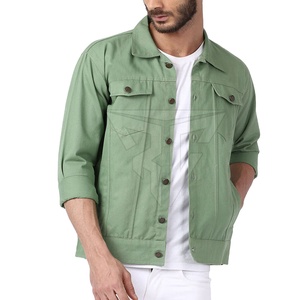 Best Price Comfortable Breathable Men's <b>Jeans</b> Jacket Private Label High Street Style Stand Collar Outdoor Winter Use High - Product Image 1
