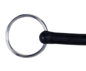 Bocado de Anillas Sueltas con Boca de Goma 12cm 12.5cm HOE 05 para Equitación, Bocado Ecuestre, Bocado para Caballo Western 2026 en Venta - Product Image 2