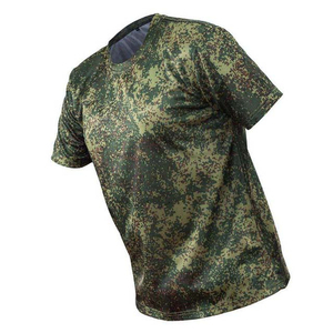 Camiseta de Hombre de Diseño Casual de Algodón 100% con Logotipo Personalizado de Alta Calidad, Camiseta Táctica de Camuflaje Casual para Hombre - Product Image 6