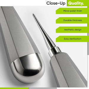 Juego de 4 Elevadores Dentales Luxating Rectos Configuración V2 Herramientas de Extracción Reutilizables Atraumáticas (Tamaños 1.5, 2.5, 3.5, 4.5mm) - Product Image 4