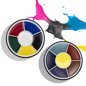 ชุดสีเพ้นท์หน้าและตัว 6 สี แบบวงล้อ สีเพ้นท์ตัวแบบล้างออกได้ ปลอดสารพิษ สูตรน้ำ สำหรับแต่งหน้าฮาโลวีนและการแสดงบนเวที - Product Image 2