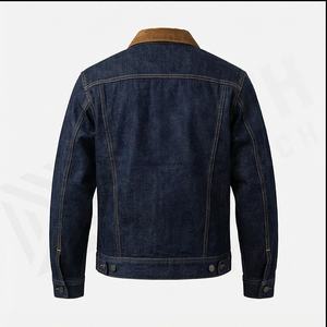 Spring And Autumn New <b>Men's</b> Casual Loose <b>Work</b> Coat Trendy Hole Denim Jacket Trucker Jackets <b>Jeans</b> Jacket <b>Men</b> - Product Image 3