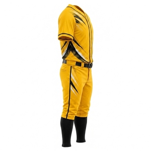 Baseball Uniform Custom Team Jersey And Pants Breathable Moisture Wicking Lightweight Athletic Sportswear For Professional <b>Train</b> - Product Image 2