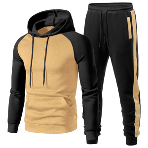 Survêtement à capuche zippé en molleton respirant polyester/coton pour homme – Nouvelle collection sportswear décontractée haute performance pour l'été - Product Image 2