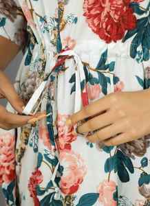 ชุดเดรสผ้าฝ้ายอินเดียสำหรับผู้หญิง งานแฮนด์เมด ชุดคลุมชายหาด สไตล์โบฮีเมียน สำหรับใส่เที่ยวพักผ่อนฤดูร้อน - Product Image 5