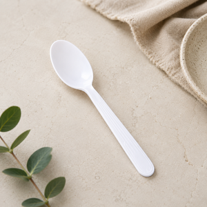 Ensemble de couverts jetables en plastique blanc PP, fourchette, cuillère, couteau, pour les voyages, style simple - Product Image 3