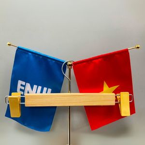 Cintres en bois de pin durables et écologiques, crochets en acier inoxydable pour salon individuel, finition laquée, design plat multifonctionnel - Product Image 4