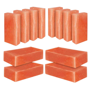 Dalles de sel de l'Himalaya pour murs de spa 20x10x5cm, briques de sel rose pour halothérapie et respiration saine, approuvées par la FDA, en vrac - Product Image 6