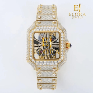 Reloj de Diamantes Moissanite de Alta Calidad para Ropa Formal, Profesionales de Negocios y Ocasiones Especiales, Disponible al Mejor Precio del Mercado - Product Image 5
