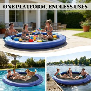 Inflatable Water Hammock and <b>Floating</b> Boat Fun Amusement Facilities for Water Activities - Product Image 4