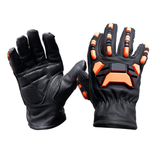 Gants de mécanicien Vantrex Industries VI-LWG-5041 blancs, souples et durables, en cuir de chèvre pleine fleur, résistants à la chaleur, niveau de protection ANSI/ISEA 1, pour pompiers et chauffeurs - Product Image 1