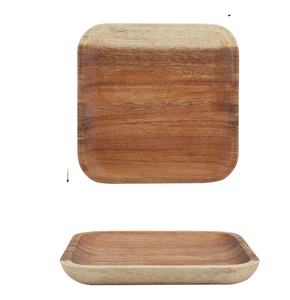 Juego de Platos de Madera Hechos a Mano de Alta Calidad, Plato de Madera Moderno para Comida, Regalo Empresarial - Product Image 1