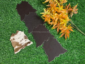 Réel de Vache À La Main De Fourrure En Cuir Thé Coaster Café Thé Tasse Tapis Vaisselle Accessoires Verres Mat Coupe - Product Image 5