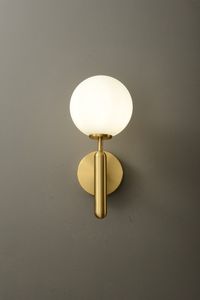 Iron Coastal Wall Lamp with Off-White Shade LED <b>Light</b> Source Wall-Mounted for Home Office Home Decor - Product Image 2