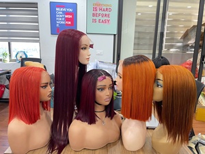 Wholesale Price Human Hair <b>Wigs</b> Bone Straight <b>Bob</b> <b>Wigs</b> Black 2x6 5x5 All Color Vietnamese hair extensions - Product Image 4