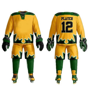 Uniforme de hockey sur glace avec tissu de qualité supérieure, maillot de hockey sur glace élégant pour les athlètes professionnels, fournisseur d'uniformes d'équipe de hockey - Product Image 1