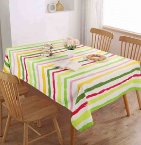 Cotton Fabric Stripe <b>Table</b> Cloth Dining <b>Table</b> <b>Cover</b> Striped <b>Table</b> Cloth Cotton Dining <b>Table</b> <b>Cover</b> Premium On Sale Price - Product Image 1