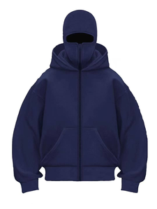 Full Zipper Retro Ninja Mask <b>Jacket</b> Coats Y2k Hip Hop Rock Men Oversized <b>Punk</b> Double Hat Hooded Winter Warm Sweatshirt - Product Image 5