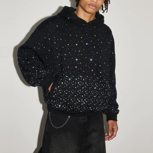 Sudaderas con Pedrería Personalizadas con Logotipo, Talla y Color, para Hombre, 100% Algodón, MOQ Bajo, Ropa Urbana - Product Image 4