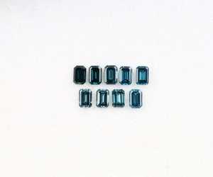Diamant de laboratoire de haute qualité 0,77 CT, 3,0 x 2,0 mm, diamant bleu, taille émeraude, diamant créé en laboratoire pour la création de bijoux - Product Image 1