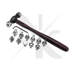 Ensemble de marteaux de précision à têtes interchangeables de qualité supérieure, 11 pièces, manche en bois, faces en acier inoxydable, pour artisans bricoleurs, formes variées - Product Image 5