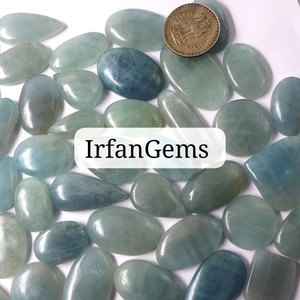Cabujón de Aguamarina Natural hecho a mano, forma mixta, piedras preciosas sueltas, colección de mezcla de cristal, venta al por mayor, lote de colección de Aguamarina - Product Image 5