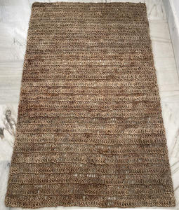 Precio de fabricante directo de fábrica, alfombra india de yute tejida a mano de color natural para interiores con diseño texturizado. - Product Image 1